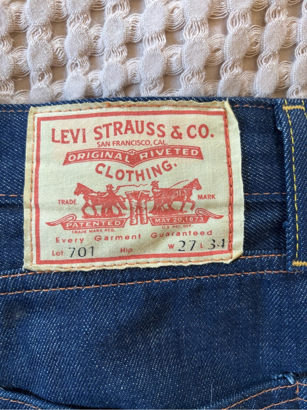 Levi’s 701 Selvedge jeans - Picture 3 of 3